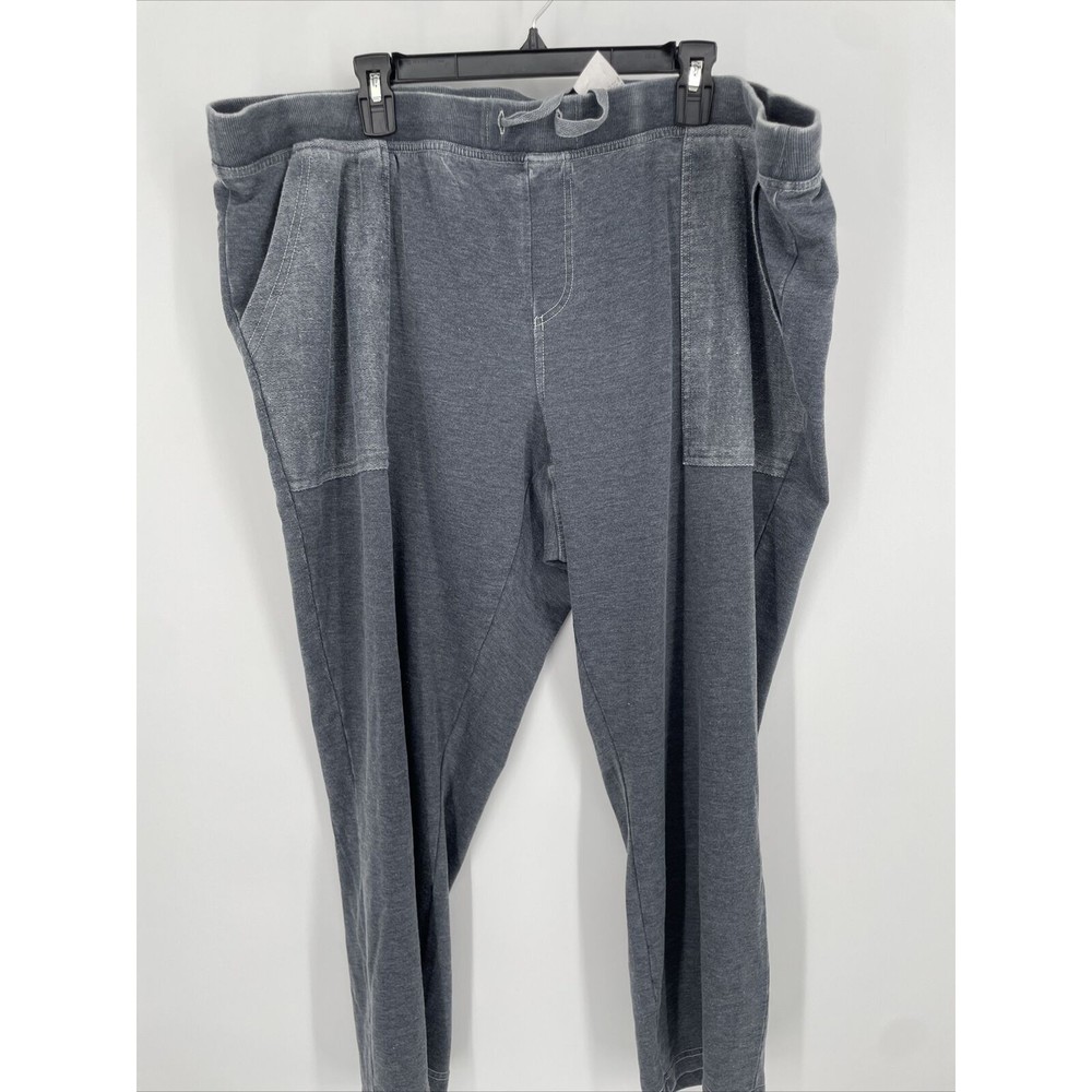 Wearables Women's Size 3X Gray Joggers Elastic Waistband Inseam 26.5", NWT
